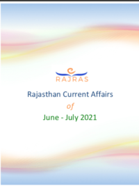Rajasthan Current Affairs June July 2021 PDF